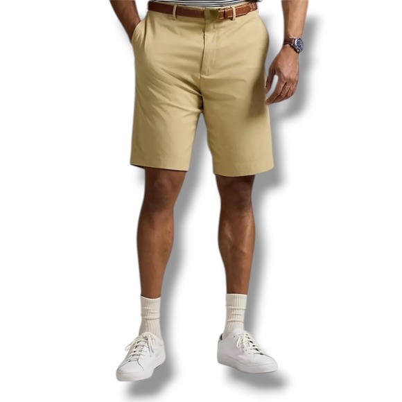 Polo Ralph Lauren Other - Polo Ralph Lauren Performance Golf Shorts Men 50 Khaki Tan Classic Fit Twill